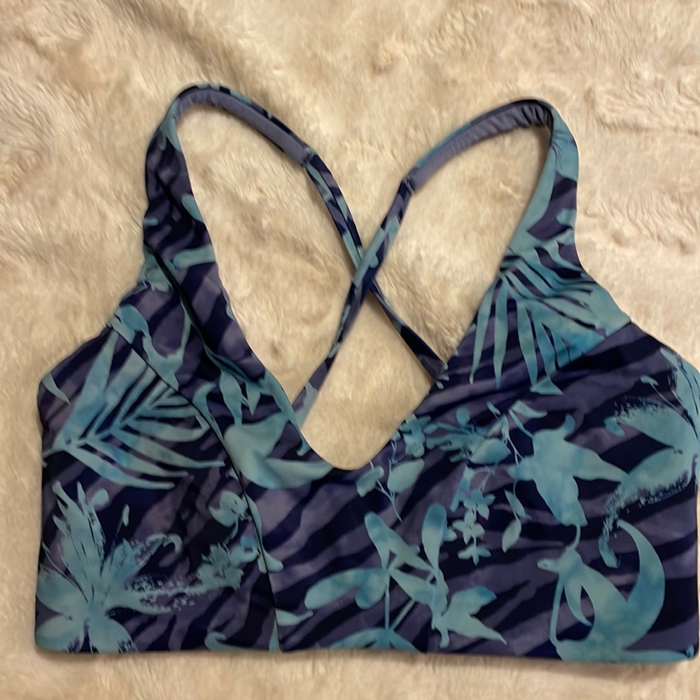 Athleta triangle bikini top XS